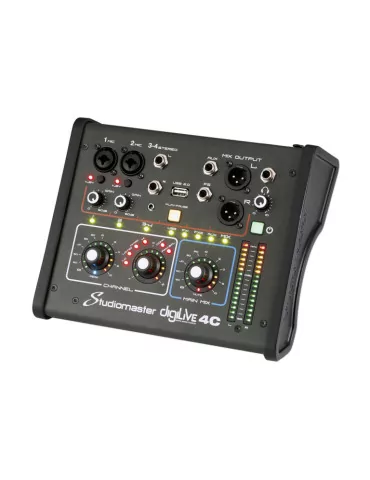  STUDIOMASTER DIGILIVE4C DigiLiVe8c digital mixing console, 4 inputs, 2 Fx busses, 1 mono Aux|MusicGoodDeal 