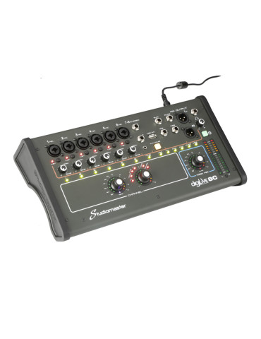  STUDIOMASTER DIGILIVE8C Mezclador digital DigiLiVe8c, 8 entradas, 8 buses, 4 salidas|MusicGoodDeal 