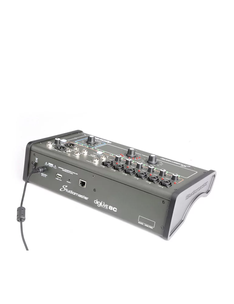  STUDIOMASTER DIGILIVE8C DigiLiVe8c digital mixing console, 8 inputs, 8 bus, 4 outputs|MusicGoodDeal 
