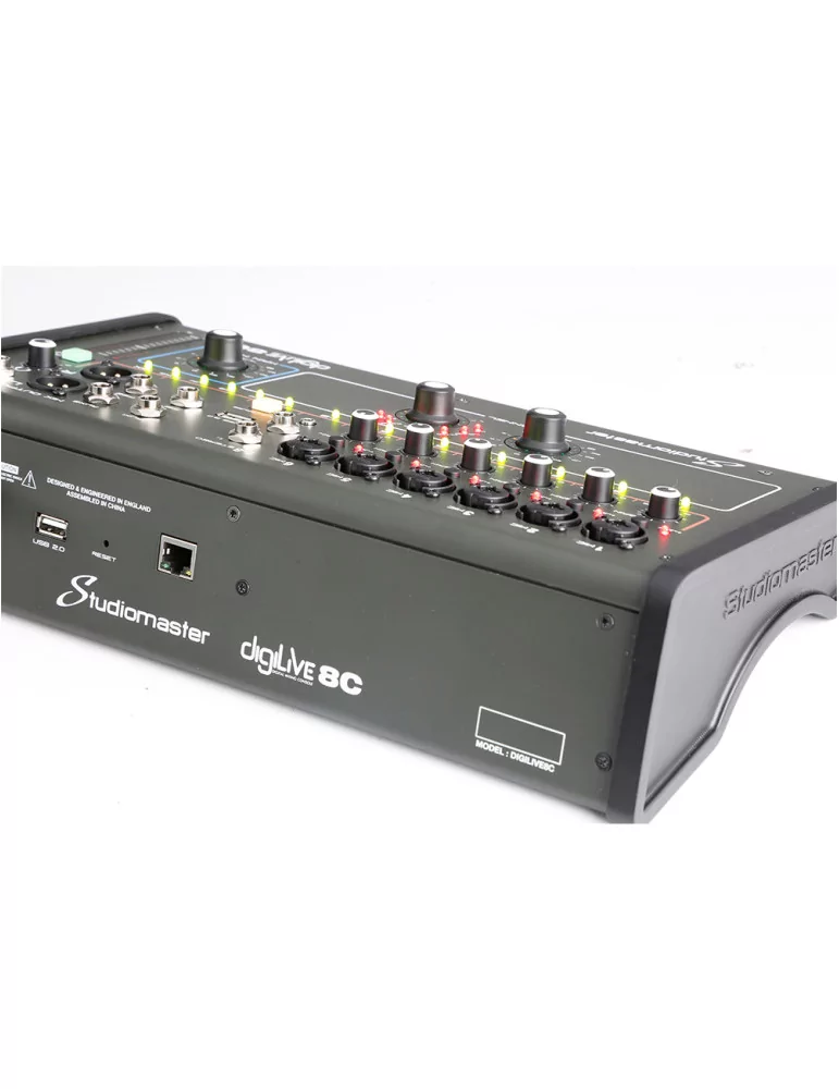  STUDIOMASTER DIGILIVE8C DigiLiVe8c digital mixing console, 8 inputs, 8 bus, 4 outputs|MusicGoodDeal 