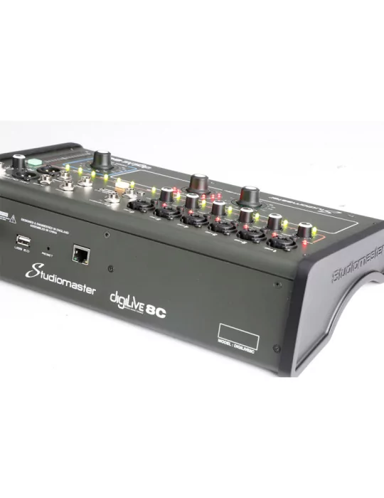  STUDIOMASTER DIGILIVE8C DigiLiVe8c digital mixing console, 8 inputs, 8 bus, 4 outputs|MusicGoodDeal 
