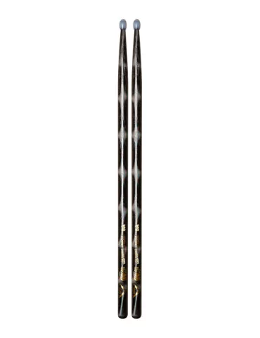 VATER VCBK5AN Color wrap Los Angeles 5A Black Optic Nylon tip, 1 pair
