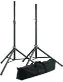  K&M 21449 Paquete - 2x soportes + funda. Sistema de empuje|MusicGoodDeal 
