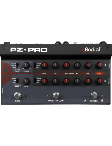  RADIAL ENGINEERING PZ-PRO Preamp / DI acoustic instrument 2 channels + microphone 48V|MusicGoodDeal  2