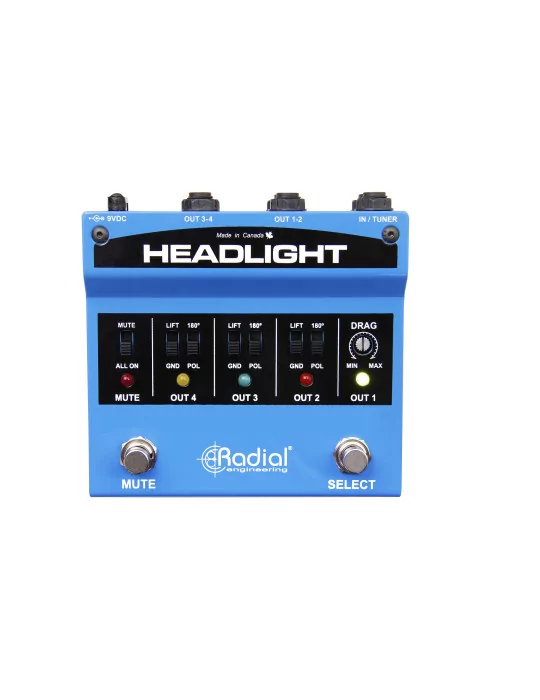 TONEBONE HEADLIGHT Instrumente - Wahlschalter für Verstärker mit 4 Ausgängen|MusicGoodDeal 