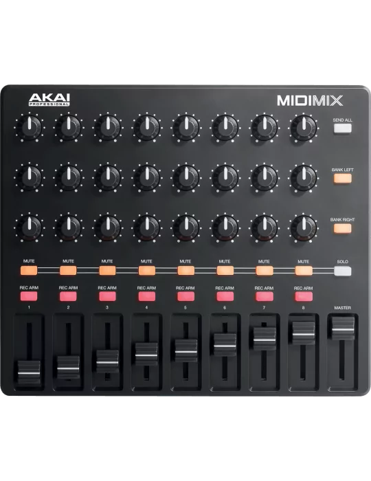  AKAI PROFESSIONAL MIDIMIX 9 faders 24 potenciómetros|MusicGoodDeal 