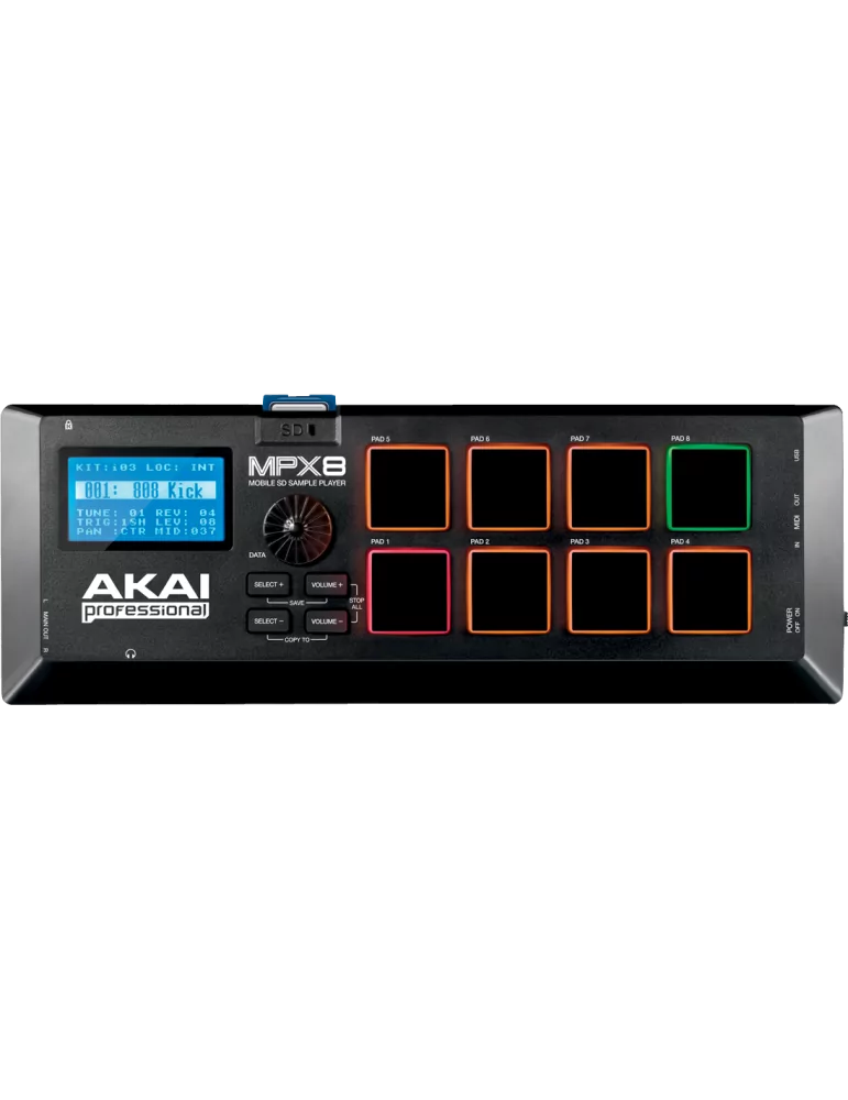  AKAI PROFESSIONAL MPX8 Lector de muestras en tarjeta SD|MusicGoodDeal 