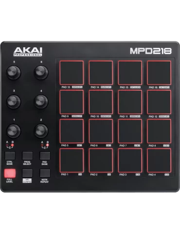  AKAI PROFESSIONAL MPD218 16 pads 6 potentiometers|MusicGoodDeal  2