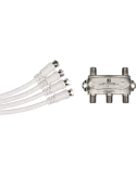  AUDAC ASK40S Splitter 1 to 4 FM/DAB/DAB+ antenna|MusicGoodDeal 