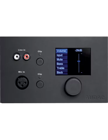  AUDAC DW5066-B Control Panels - M2/R2 Digital Wall Control Black|MusicGoodDeal 