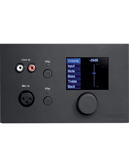  AUDAC DW5066-B Paneles de control - M2/R2 Digital Wall Control Black|MusicGoodDeal 