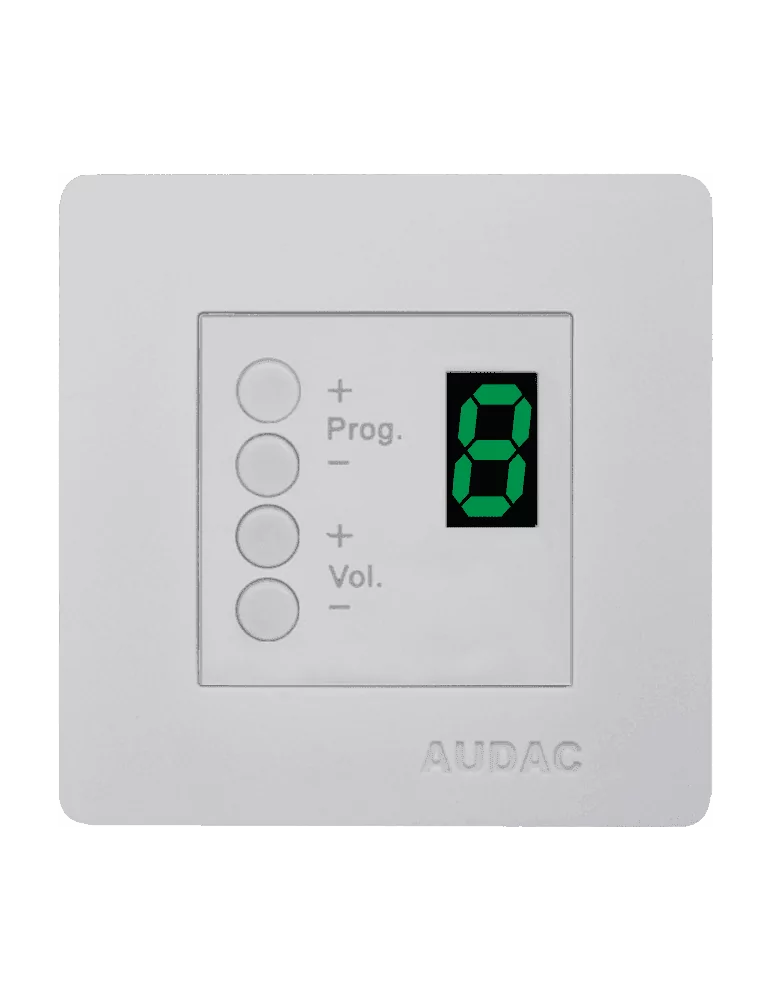  AUDAC DW3020-W Control panels - Wall control 45x45 8 zones White|MusicGoodDeal 