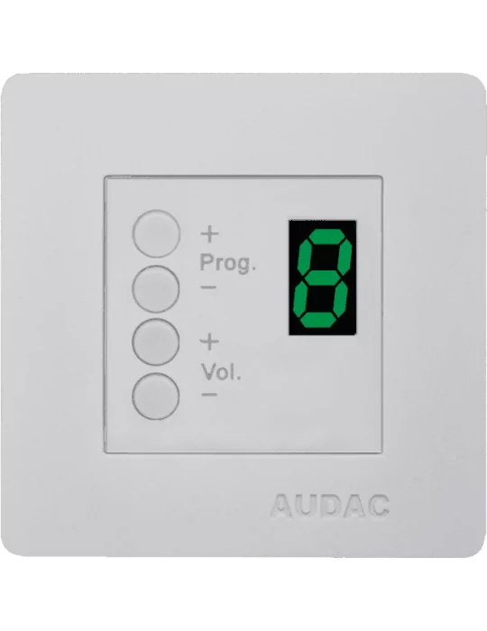  AUDAC DW3020-W Control panels - Wall control 45x45 8 zones White|MusicGoodDeal 