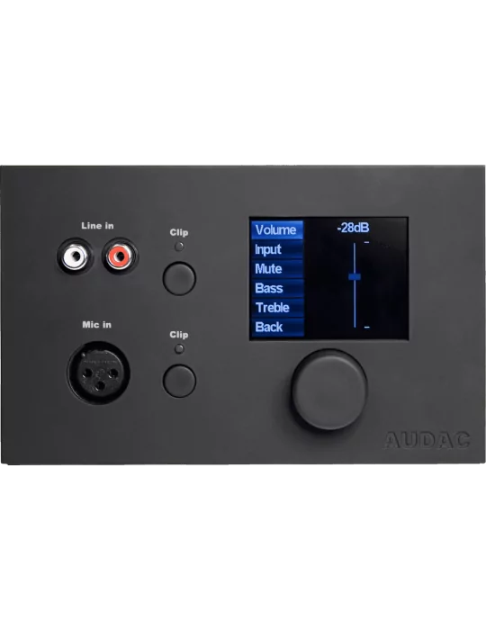  AUDAC MWX65-B Paneles de control - Control de pared para MTX Black|MusicGoodDeal 