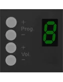  AUDAC MWX45-B Paneles de control - Control de pared MTX, AMP/RM523 Negro|MusicGoodDeal 