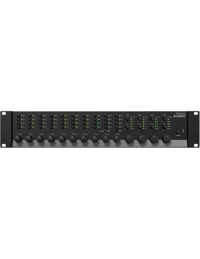 AUDAC PRE240 10IN Preamp - 4 zones|MusicGoodDeal 