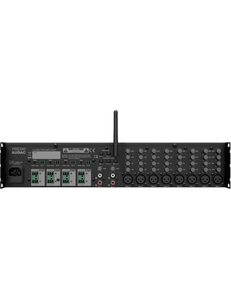  AUDAC PRE240 10IN Preamp - 4 zones|MusicGoodDeal 