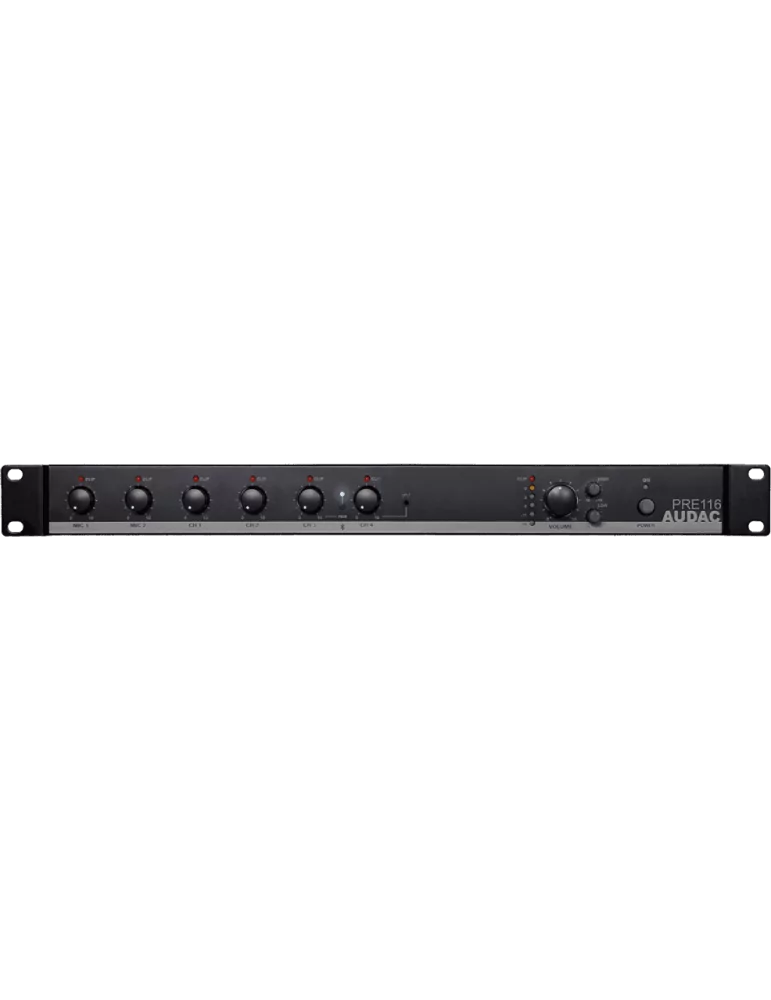  AUDAC PRE116 Preamplificador estéreo 6IN/1|MusicGoodDeal 