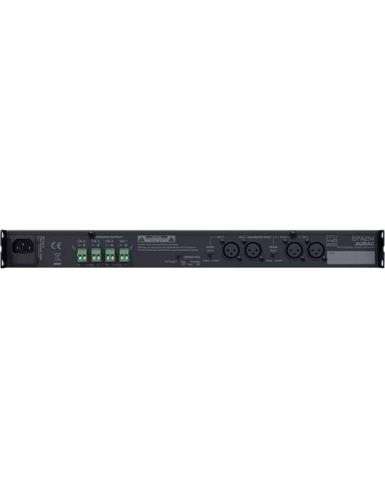  AUDAC EPA254 Clase D - 4 x 250W / 4Ohms Energy Star|MusicGoodDeal 