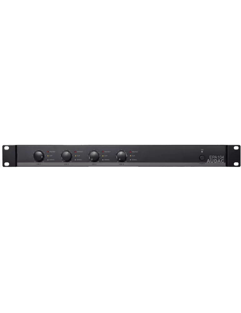  AUDAC EPA104 Class D - CL.D Amplifier - 4 x 100W/4Ohms Energy Star|MusicGoodDeal 