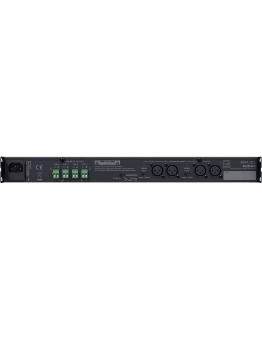  AUDAC EPA104 Class D - CL.D Amplifier - 4 x 100W/4Ohms Energy Star|MusicGoodDeal 