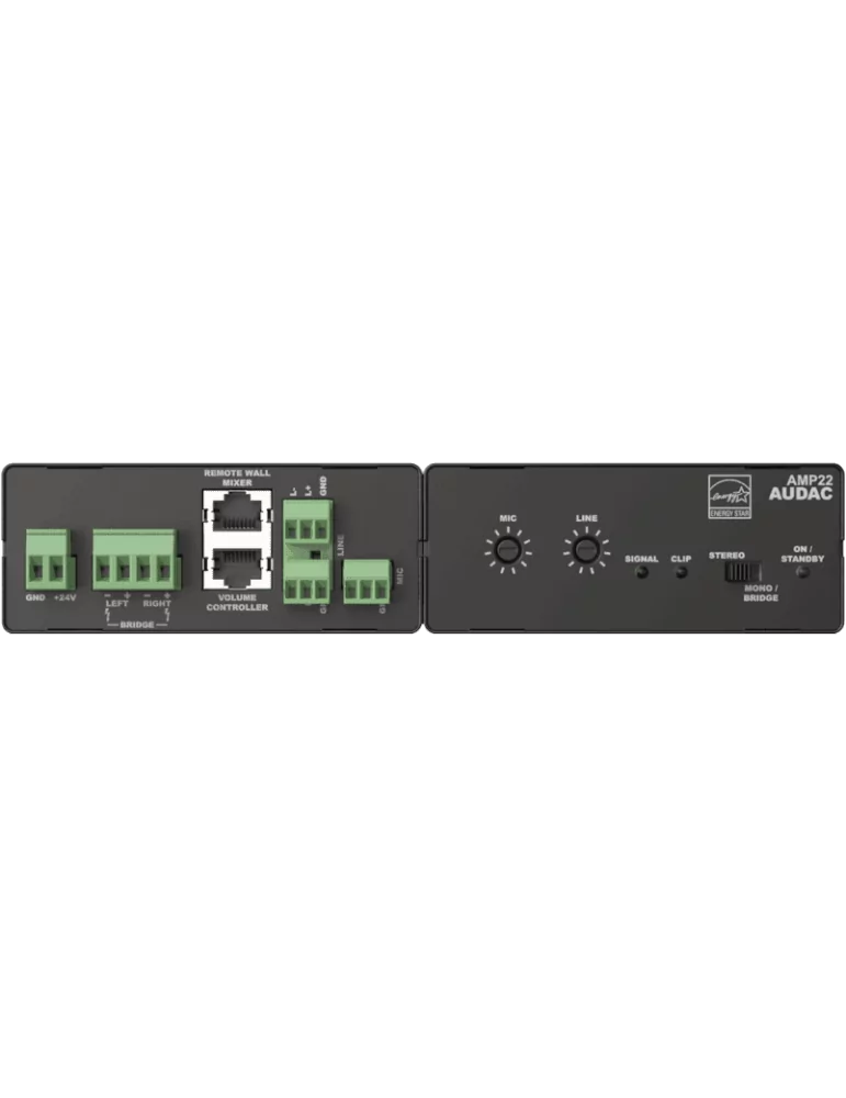  AUDAC AMP22 Class D - Mini amplifier 2 x 15 W|MusicGoodDeal 