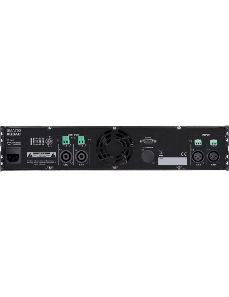  AUDAC SMA750 2 Channel DSP - WAVEDYNAMICS 2 x 750W / 4 Ohms|MusicGoodDeal 