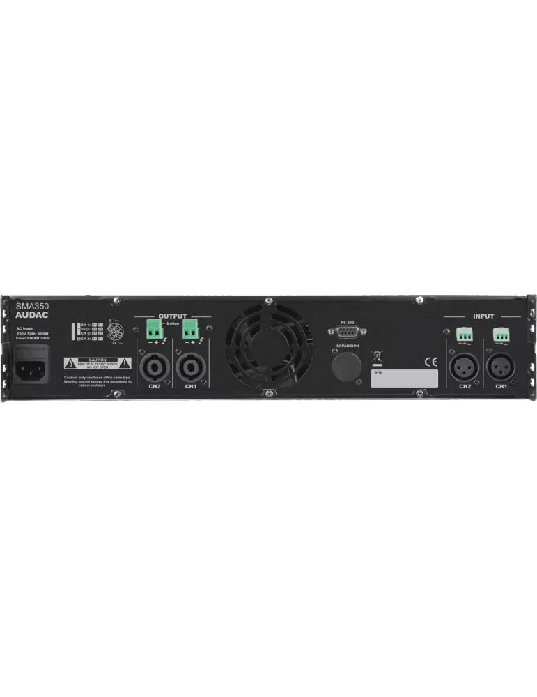  AUDAC SMA350 2 Channel DSP - WAVEDYNAMICS 2 x 350W / 4 Ohms|MusicGoodDeal 