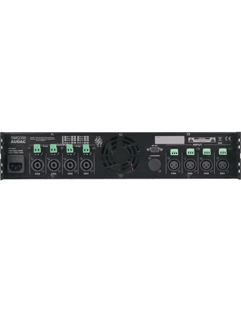  AUDAC SMQ350 4 Channel DSP - WAVEDYNAMICS 4 x 350W / 4 Ohms|MusicGoodDeal 