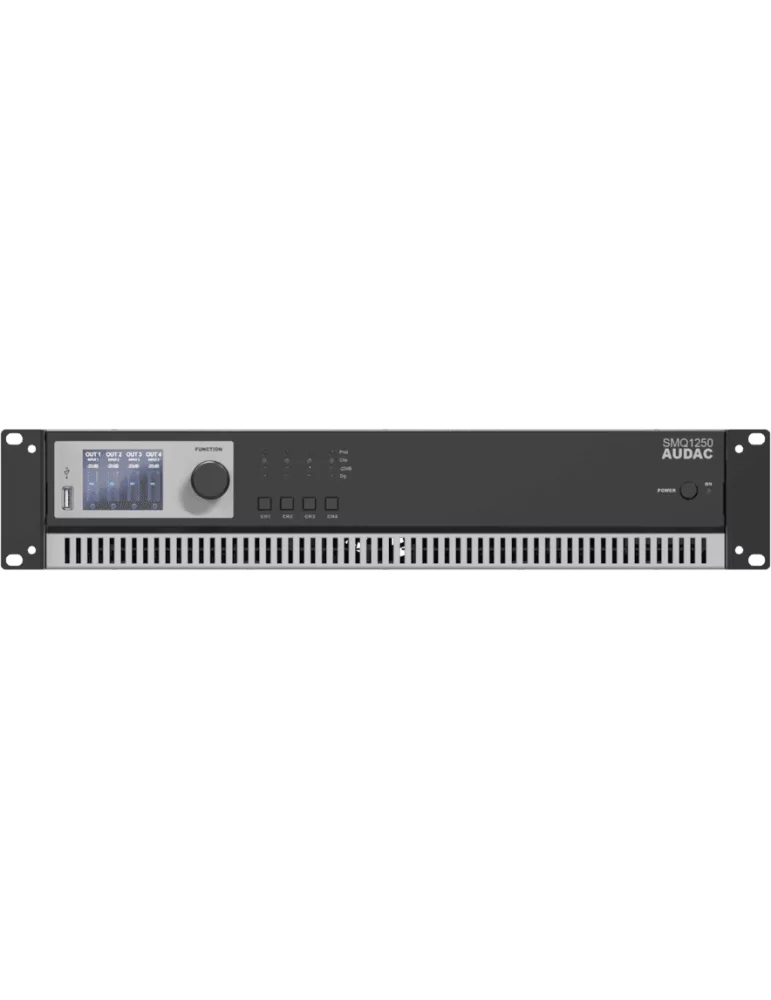  AUDAC SMQ1250 4 Channel DSP - WAVEDYNAMICS Amplifier 4x1250W/4 ohms|MusicGoodDeal 