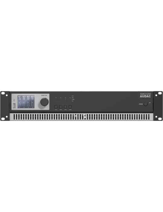  AUDAC SMQ1250 4 Channel DSP - WAVEDYNAMICS Amplifier 4x1250W/4 ohms|MusicGoodDeal 