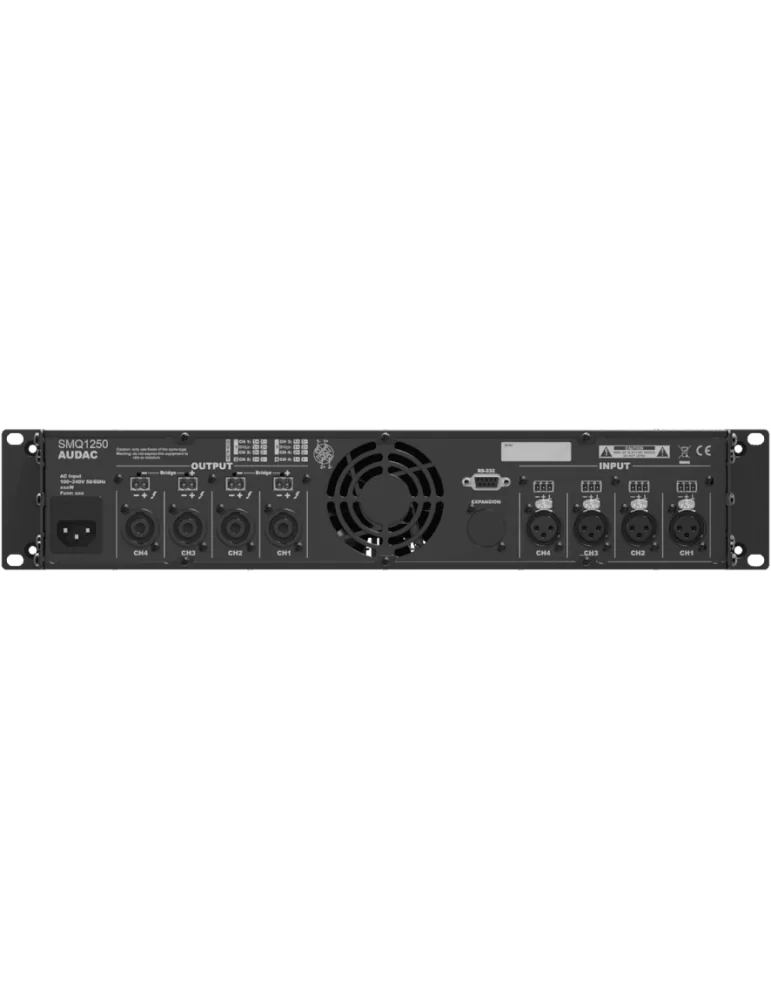  AUDAC SMQ1250 4 Channel DSP - WAVEDYNAMICS Amplifier 4x1250W/4 ohms|MusicGoodDeal 
