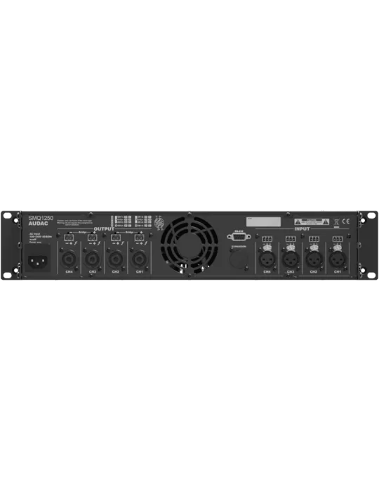  AUDAC SMQ1250 4 Channel DSP - WAVEDYNAMICS Amplifier 4x1250W/4 ohms|MusicGoodDeal 
