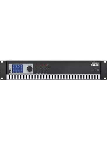  AUDAC PMQ480 4 Channels low impedance & 100V - WAVEDYNAMICS 4 x 480W/100V-8Ohms|MusicGoodDeal 