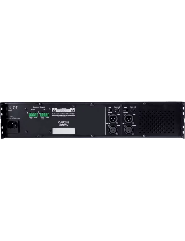  AUDAC CAP248 2 channels - 2 x 480W / 100V|MusicGoodDeal 