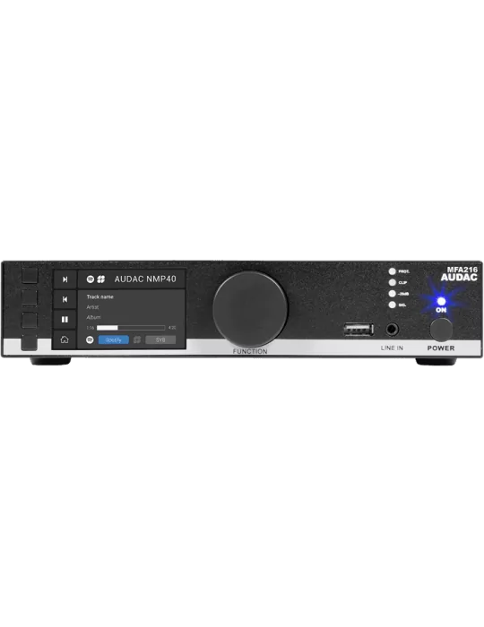  AUDAC MFA216 MFA Series - Multifunction Amplifier 2x80W-100V|MusicGoodDeal 