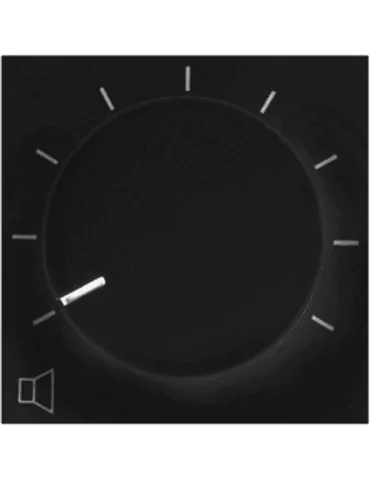  AUDAC VC3208-B Faceplate 45x45 volume control - Black|MusicGoodDeal 