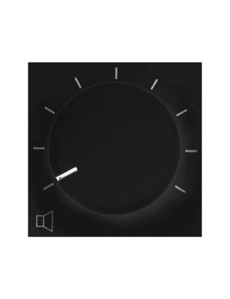  AUDAC VC3208-B Faceplate 45x45 volume control - Black|MusicGoodDeal 