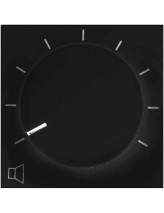  AUDAC VC3208-B Faceplate 45x45 volume control - Black|MusicGoodDeal 