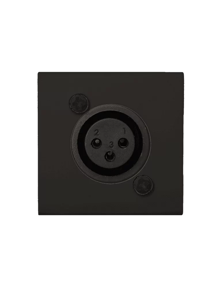  AUDAC WMI16-B Faceplate 45x45 mic/RJ45 Black|MusicGoodDeal 