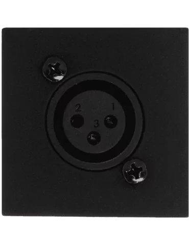 AUDAC WMI18-B Faceplate 45x45 mic/phoenix Black|MusicGoodDeal 