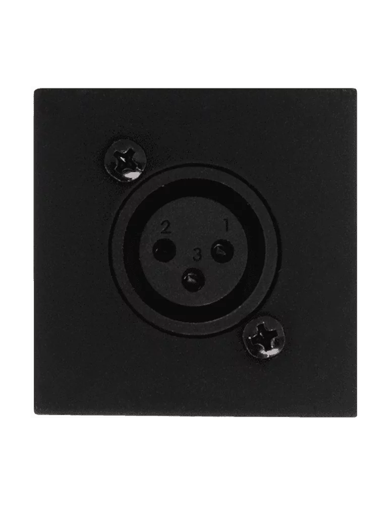  AUDAC WMI18-B Faceplate 45x45 mic/phoenix Black|MusicGoodDeal 