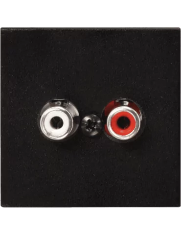  AUDAC WLI18-B Faceplate 45x45 line/phoenix Black|MusicGoodDeal 