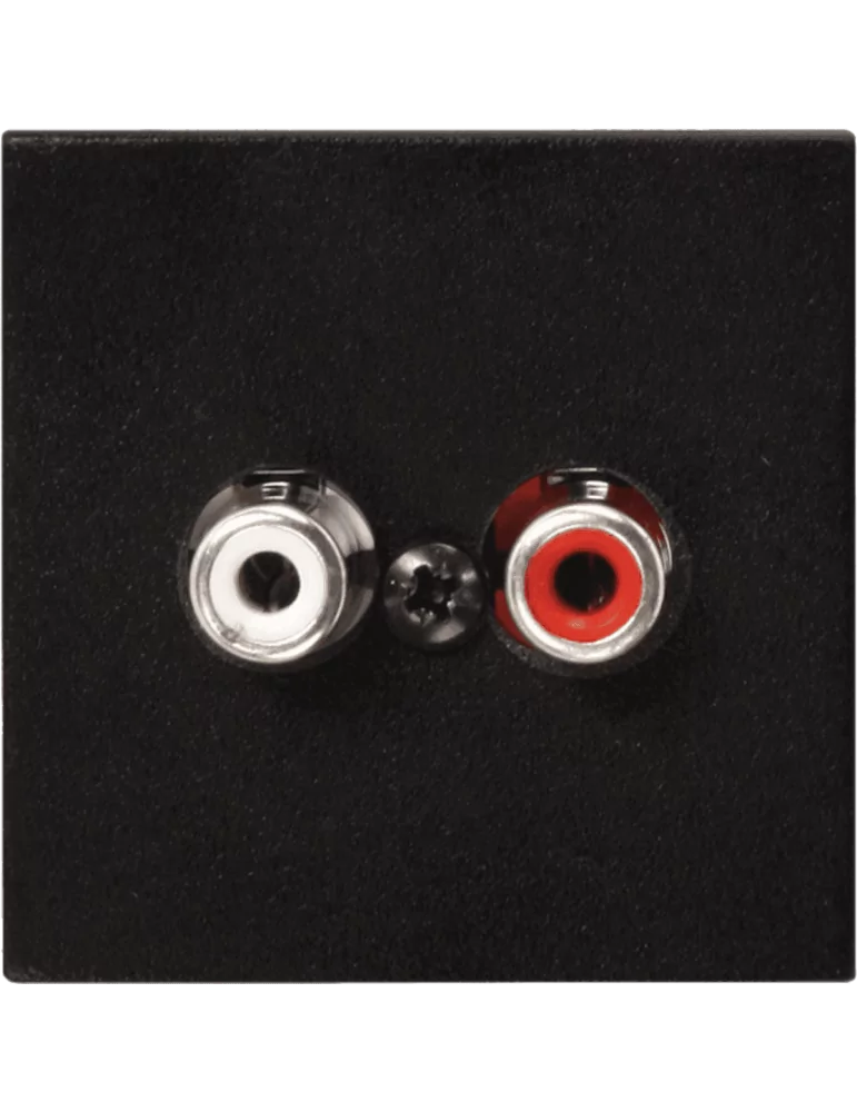  AUDAC WLI18-B Faceplate 45x45 line/phoenix Black|MusicGoodDeal 