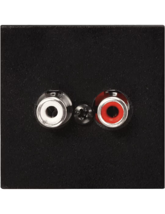  AUDAC WLI18-B Faceplate 45x45 line/phoenix Black|MusicGoodDeal 