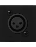  AUDAC CP45XLFS-B Faceplate 45x45 - XLR Black|MusicGoodDeal 