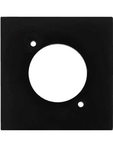  AUDAC CP45DSZ-B Faceplate 45x45 - D-Size Black|MusicGoodDeal 