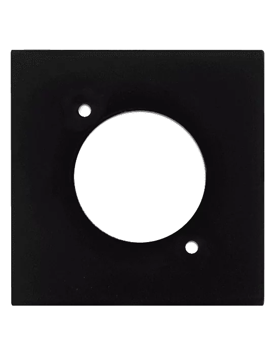  AUDAC CP45DSZ-B Faceplate 45x45 - D-Size Black|MusicGoodDeal 
