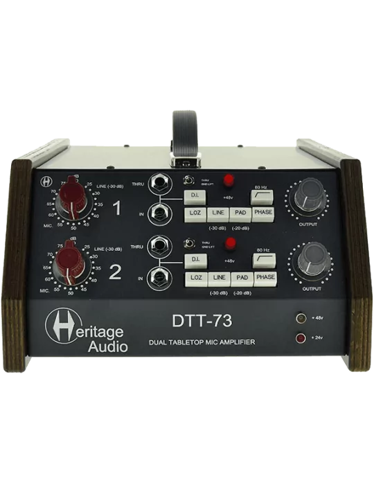  HERITAGE AUDIO DTT-73   Dual Mic Preamp - DI - Tabletop|MusicGoodDeal 