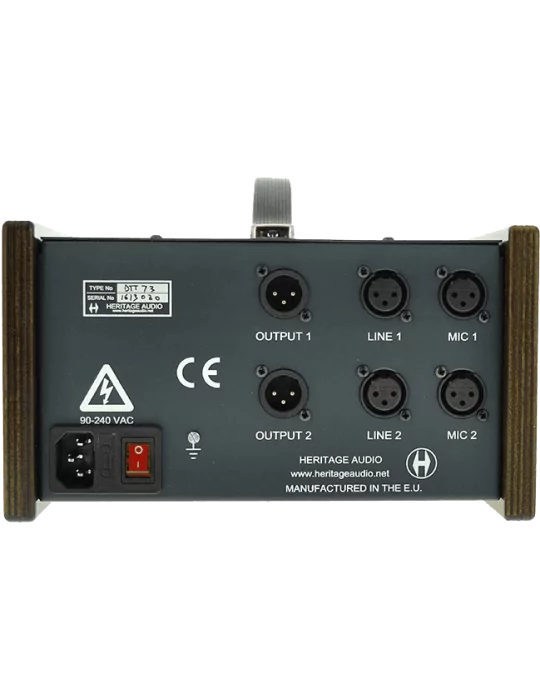  HERITAGE AUDIO DTT-73   Dual Mic Preamp - DI - Tabletop|MusicGoodDeal 